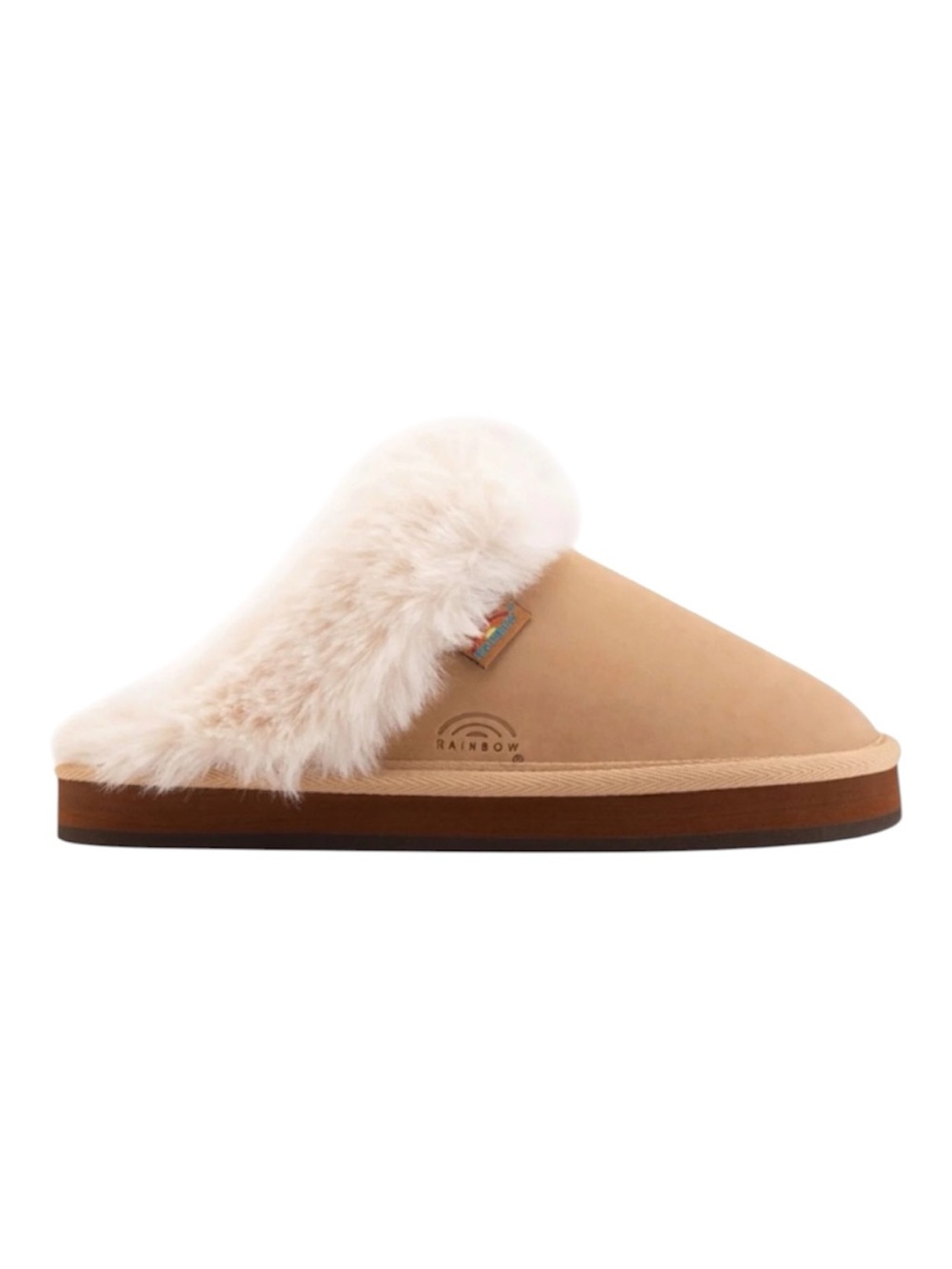 Sunset Snugs Premier Leather, Fleece Lined Slipper Sierra Brown 37.5 Like New